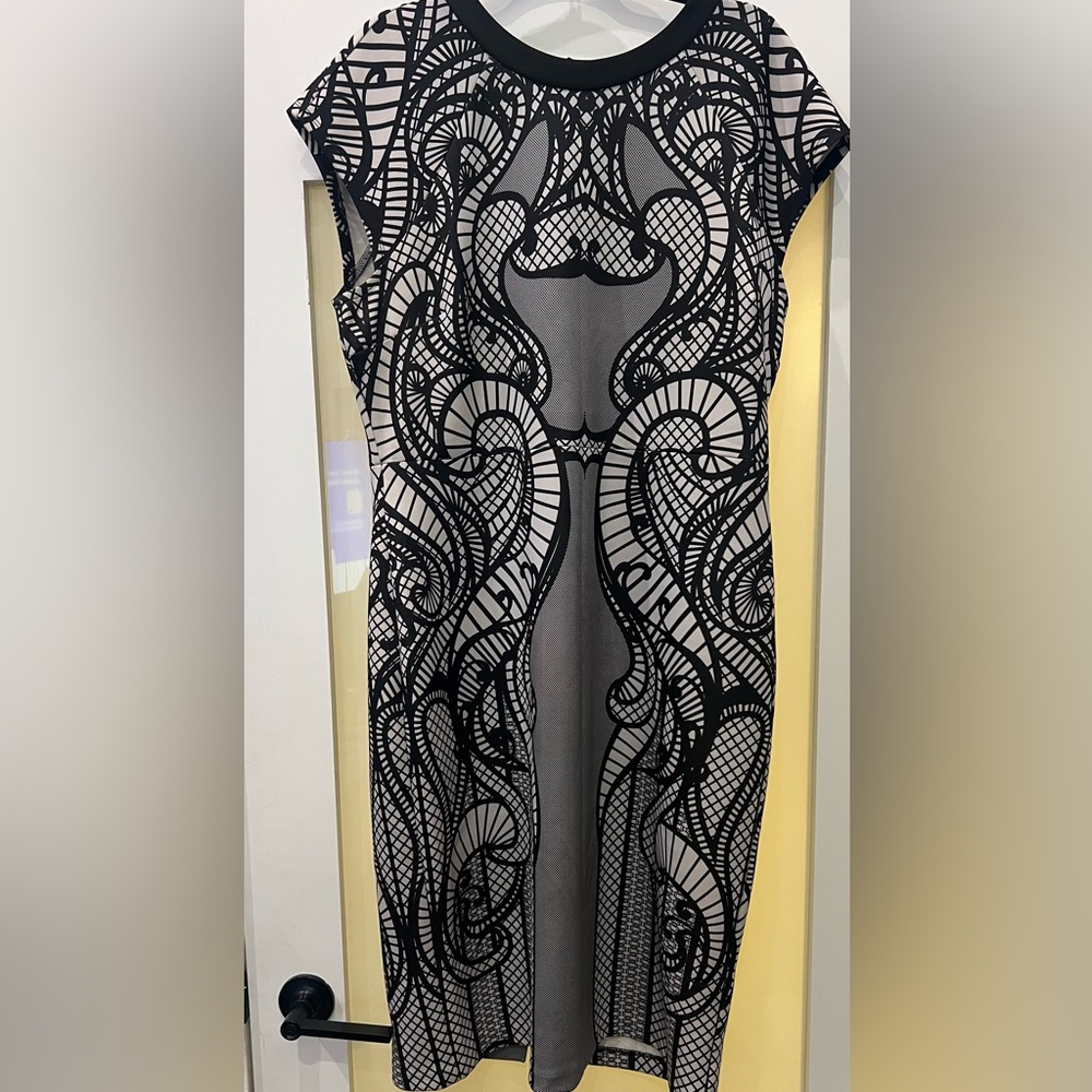 New York Company Black & White Dress Sleeveless XL - Picture 1 of 2